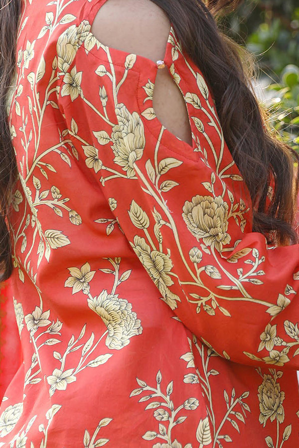 Sidra Aleem P/ Series Lawn`25 D #1 Carrot