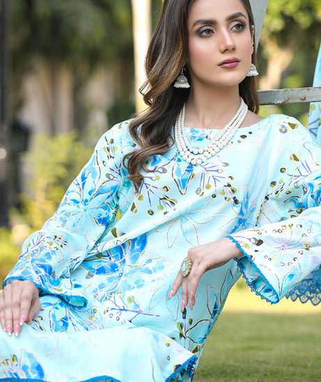 Sidra Aleem P/ Series Lawn`25 D #1 L Ferozi