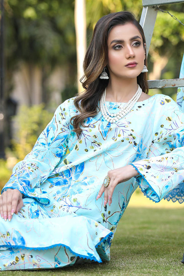 Sidra Aleem P/ Series Lawn`25 D #1 L Ferozi