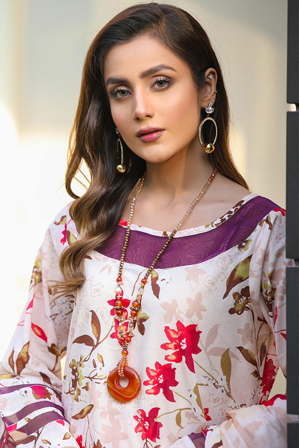 Sidra Aleem P/ Series Lawn`25 D #1 L Peach