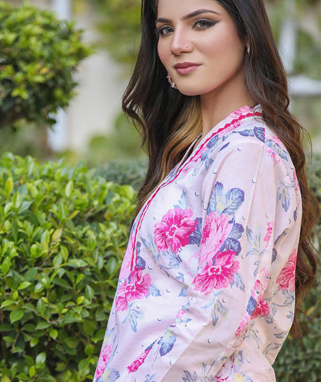 Sidra Aleem P/ Series Lawn`25 D #1  Pink