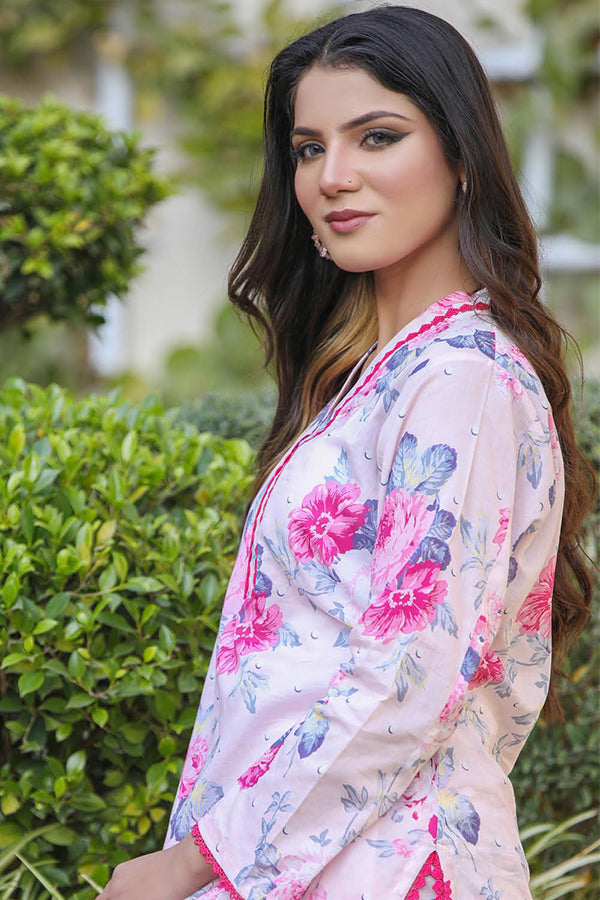 Sidra Aleem P/ Series Lawn`25 D #1  Pink