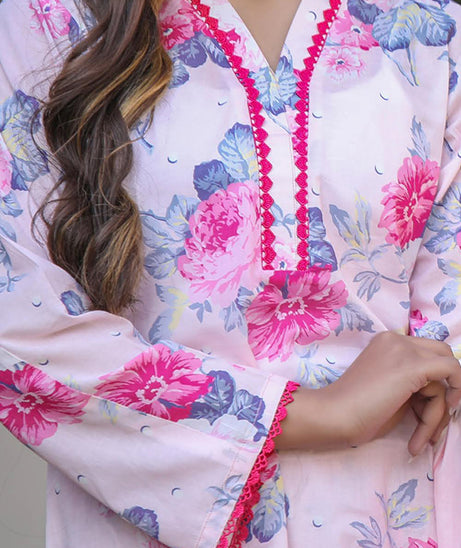 Sidra Aleem P/ Series Lawn`25 D #1  Pink