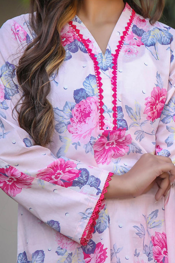 Sidra Aleem P/ Series Lawn`25 D #1  Pink