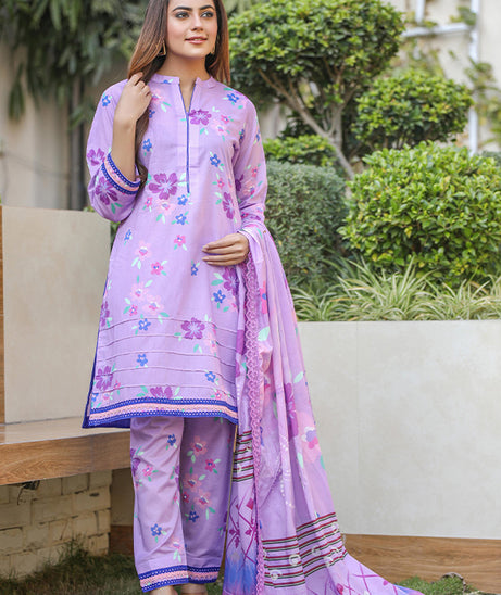 Sidra Aleem P/ Series Lawn`25 D #1 Purple