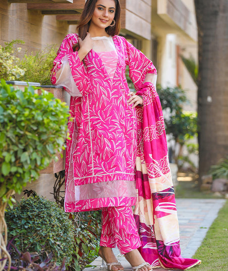 Sidra Aleem P/ Series Lawn`25 D #1 Sh Pink