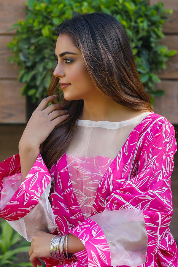 Sidra Aleem P/ Series Lawn`25 D #1 Sh Pink