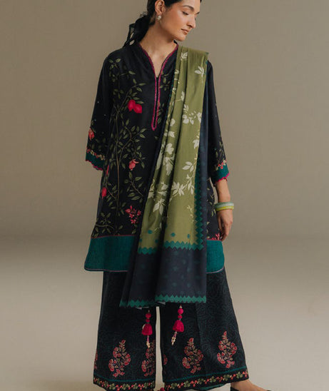 Coco By Zara Shahjahan Prints V-5`25 (D#4A)