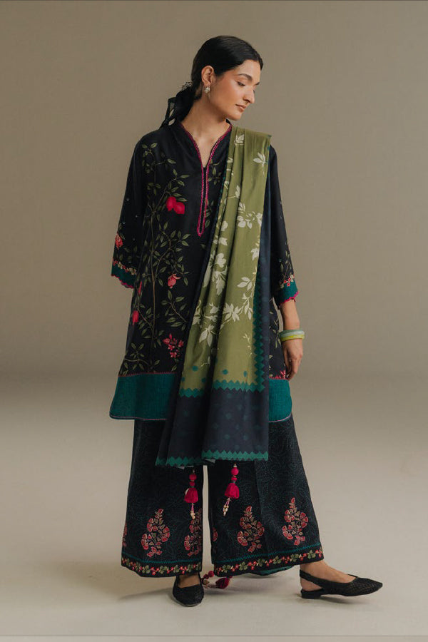 Coco By Zara Shahjahan Prints V-5`25 (D#4A)