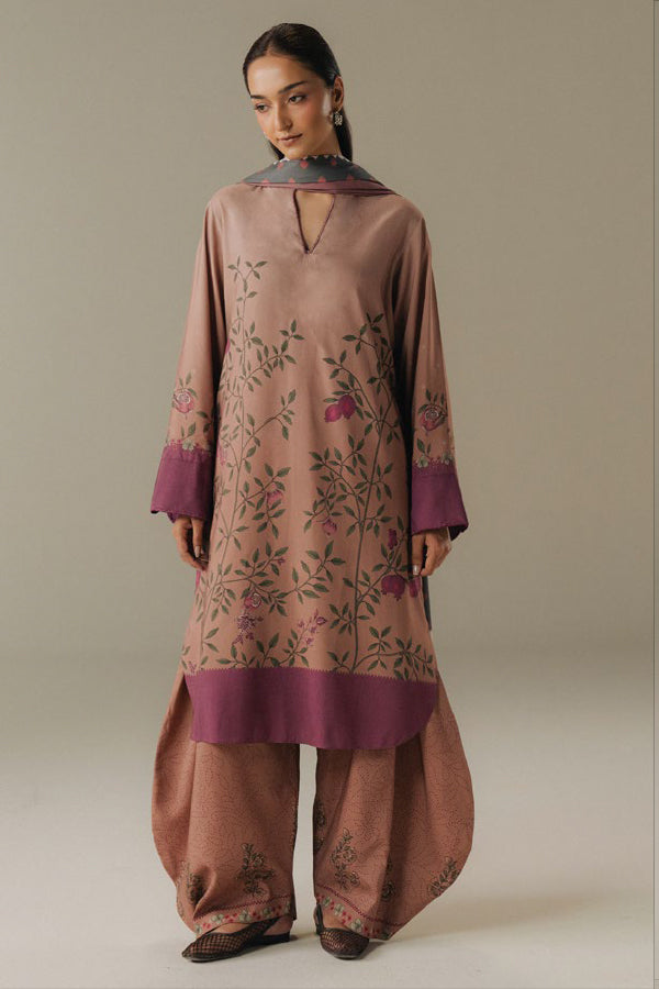 Coco By Zara Shahjahan Prints V-5`25 (D#4B)
