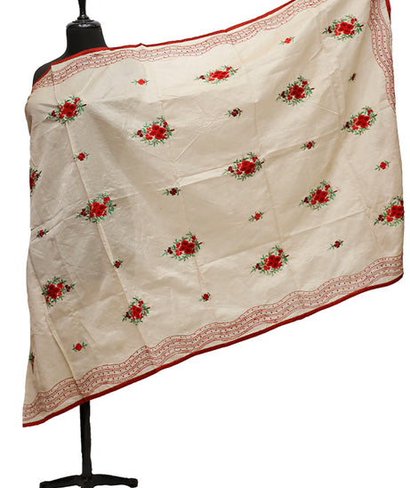 Silk Needle Work Dupatta D#1-11