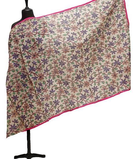 Silk Needle Work Dupatta D#1-12