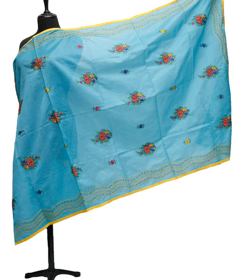 Silk Needle Work Dupatta D#1-14