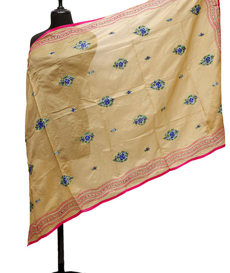 Silk Needle Work Dupatta D#1-24