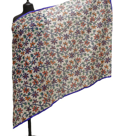Silk Needle Work Dupatta D#1-26