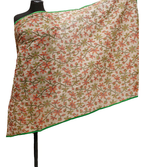 Silk Needle Work Dupatta D#1-03