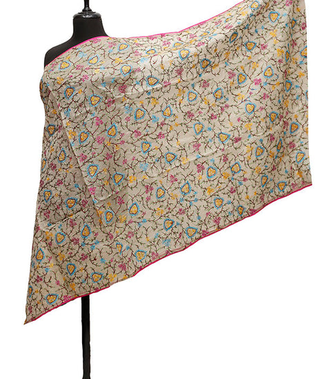 Silk Needle Work Dupatta D#1-32