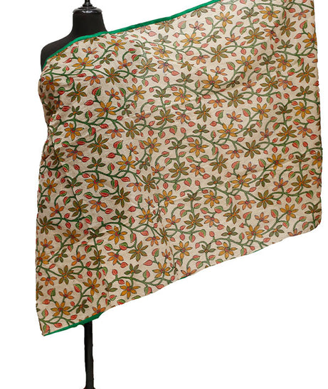 Silk Needle Work Dupatta D#1-44