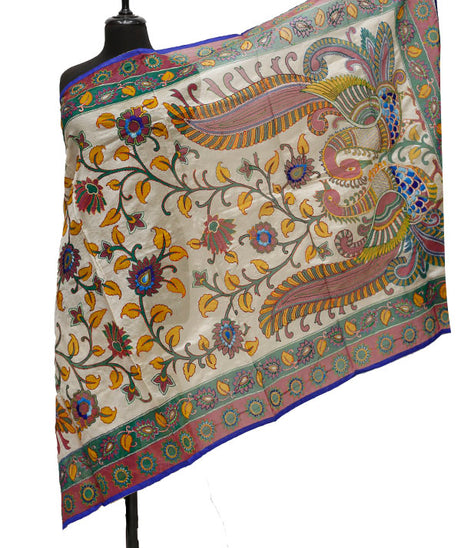 Silk Needle Work Dupatta D#1-47