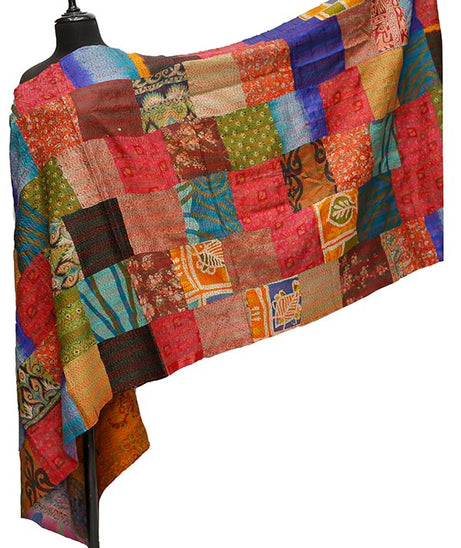 Silk Needle Work Dupatta D#2-11