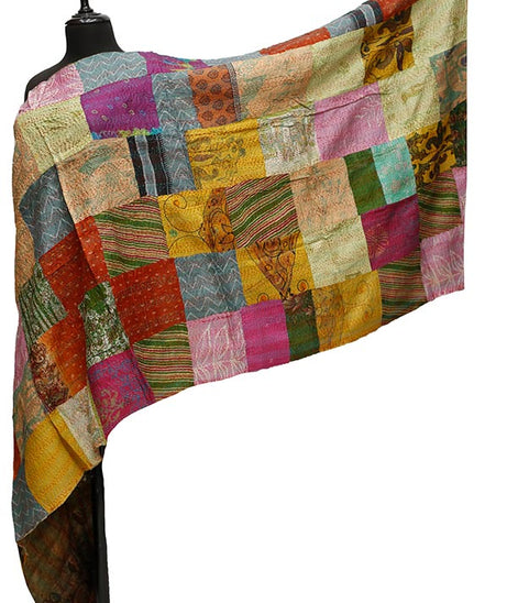 Silk Needle Work Dupatta D#2-14