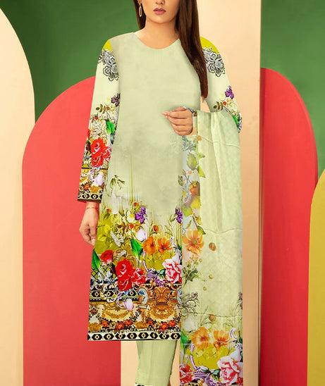 Silk Shore Digital Crinkle Dupatta`22 D#03
