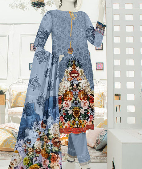Silk Shore Digital Lawn Dupatta`22 D#01