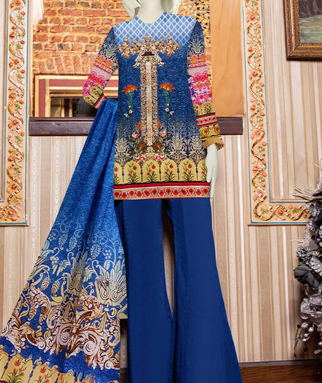 Silk Shore Digital Lawn Dupatta`22 D#16