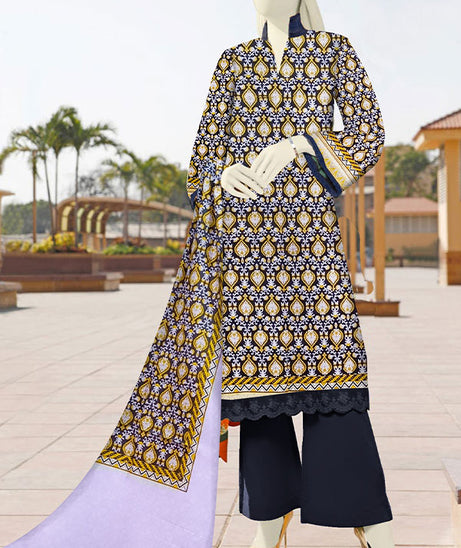 Silk Shore Digital Lawn Dupatta`22 D#19