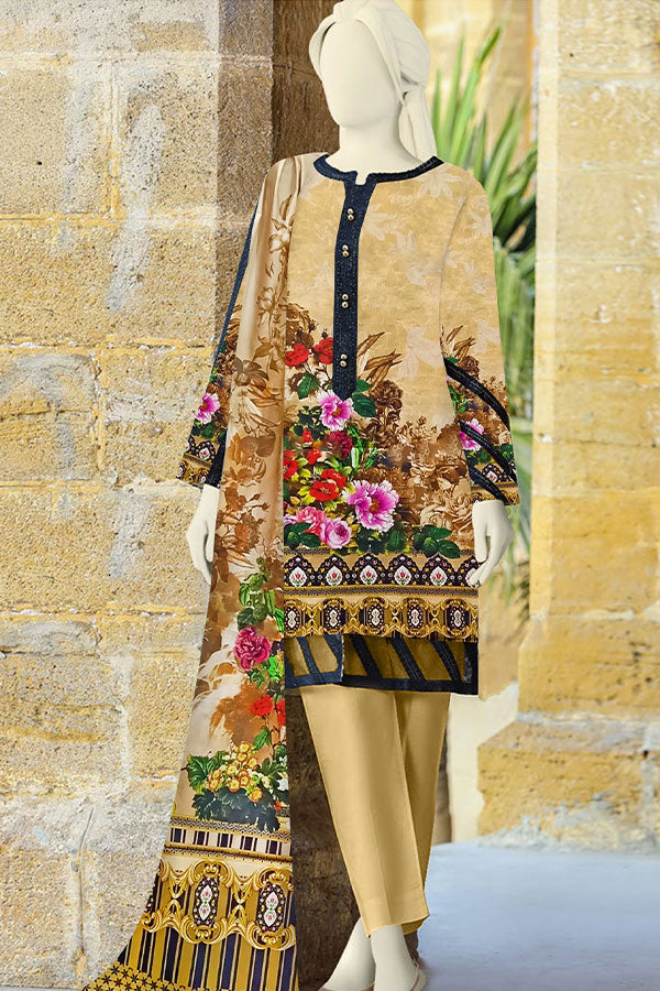 Silk Shore Digital Lawn Dupatta`22 D#02