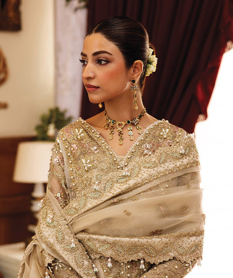 Siraa Festive Unstitched`25 IVORY CELESTE