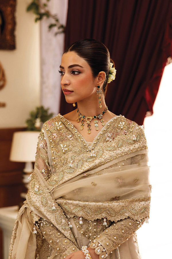 Siraa Festive Unstitched`25 IVORY CELESTE