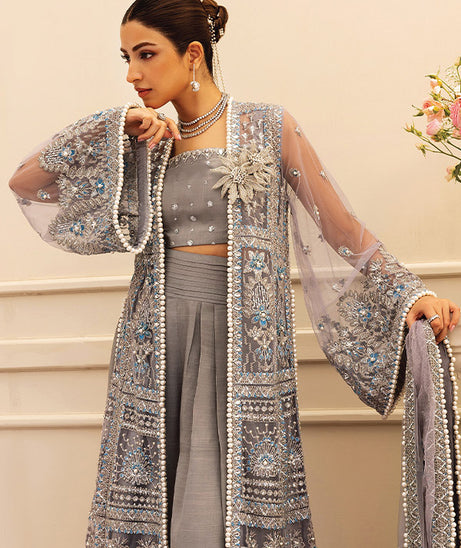 Siraa Festive Unstitched`25 OVERCAST WHISPER