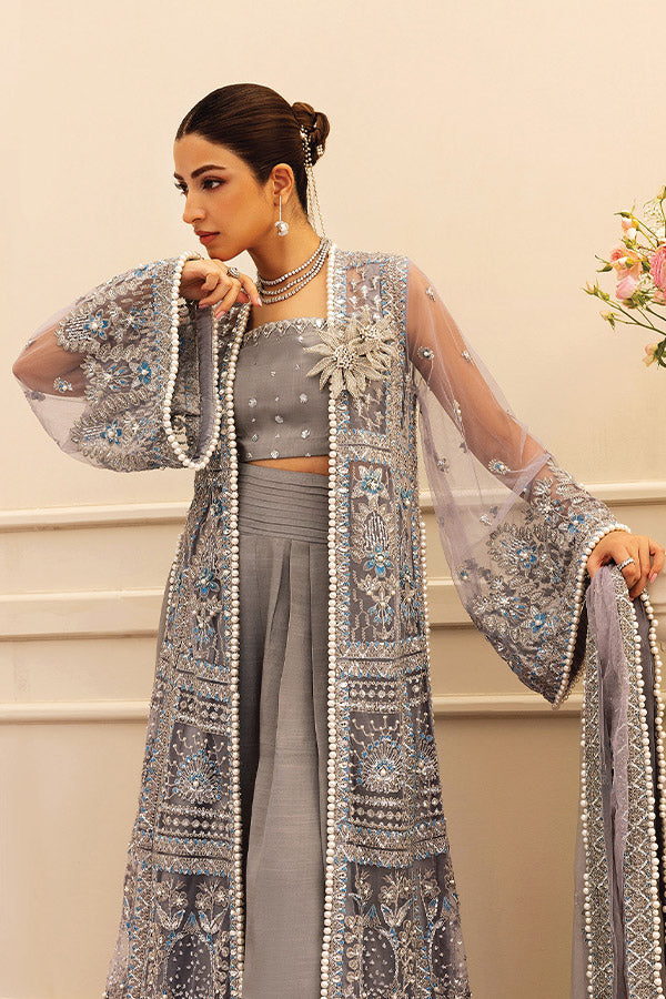 Siraa Festive Unstitched`25 OVERCAST WHISPER