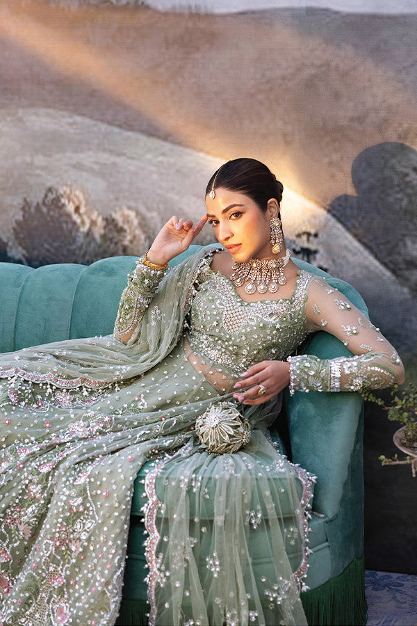 Siraa Festive Unstitched`25 SEAFOAM