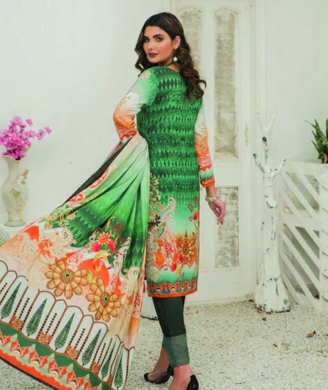Sitara Anarkali D/Linen`21 D#16 (D-Green)