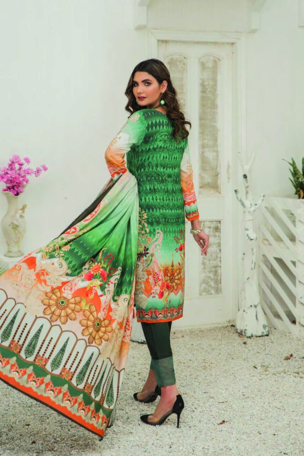 Sitara Anarkali D/Linen`21 D#16 (D-Green)