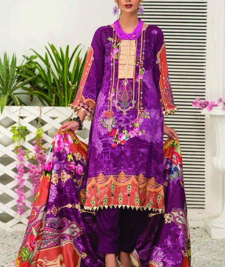 Sitara Anarkali D/Linen`21 D#17 (D-Purple)