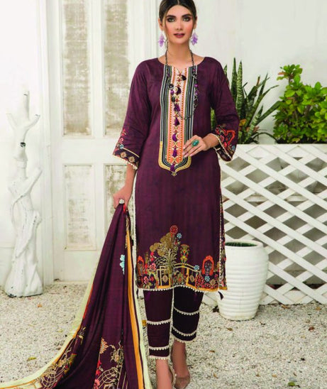 Sitara Anarkali D/Linen`21 D#18 (Maroon)