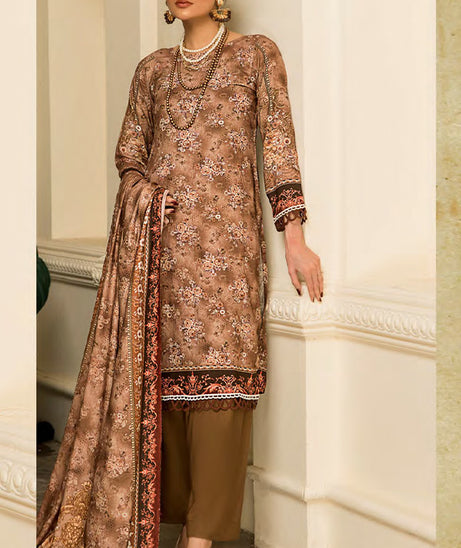 Sitara Anarkali D/Linen`22 D#56 Brown