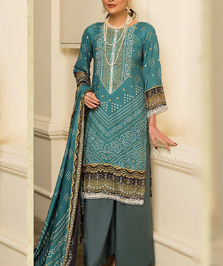 Sitara Anarkali D/Linen`22 D#59 Ferozi