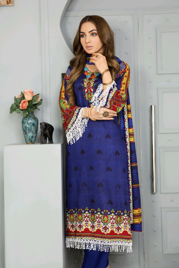 Sitara Anarkali Linen`21 D#139 (R Blue)
