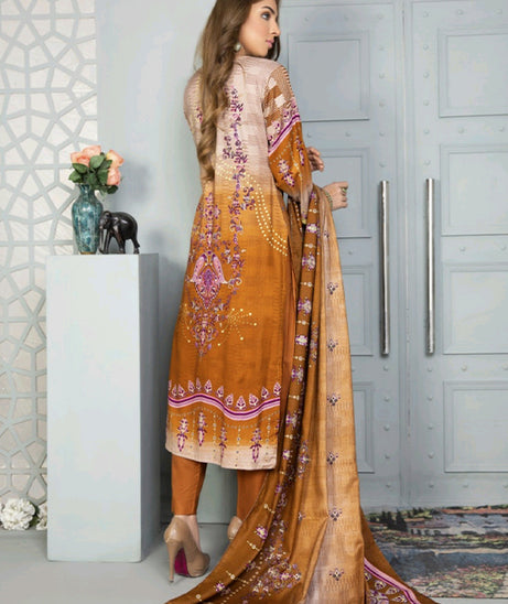 Sitara Anarkali Linen`21 D#140 (D Rust)