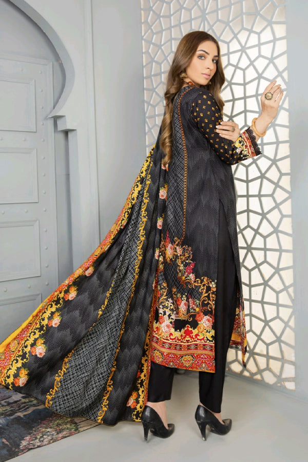 Sitara Anarkali Linen`21 D#142 (Black)
