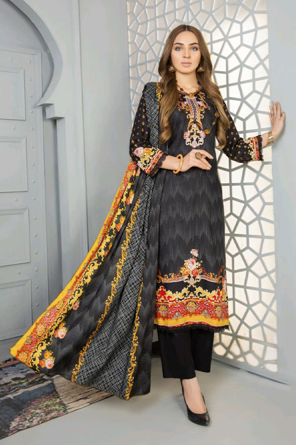 Sitara Anarkali Linen`21 D#142 (Black)