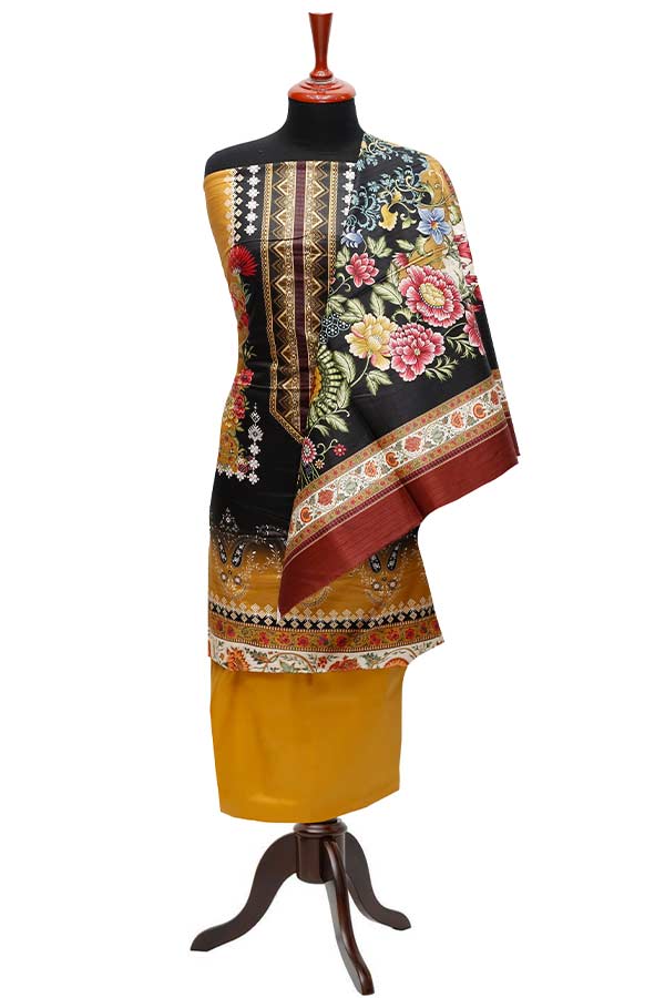 Sitara Nau Rang Linen`22 D#08 (Mustard)