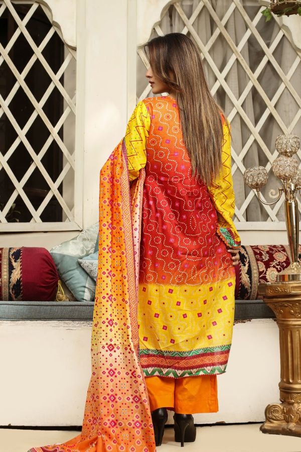 Sitara Sapna Lawn`22 D#5264 Orange
