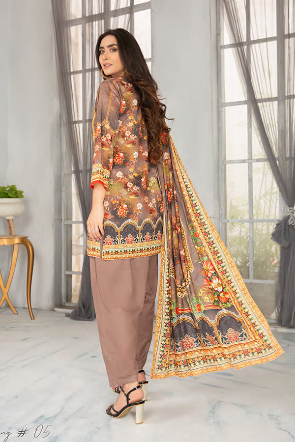 Sitara Universal D/Lawn`21 D#07 (Ch-Brown)