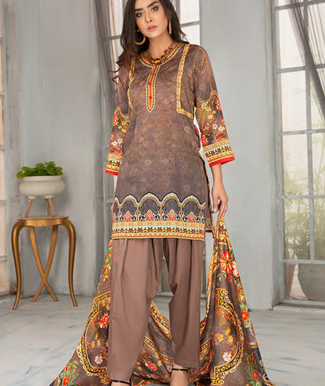 Sitara Universal D/Lawn`21 D#07 (Ch-Brown)