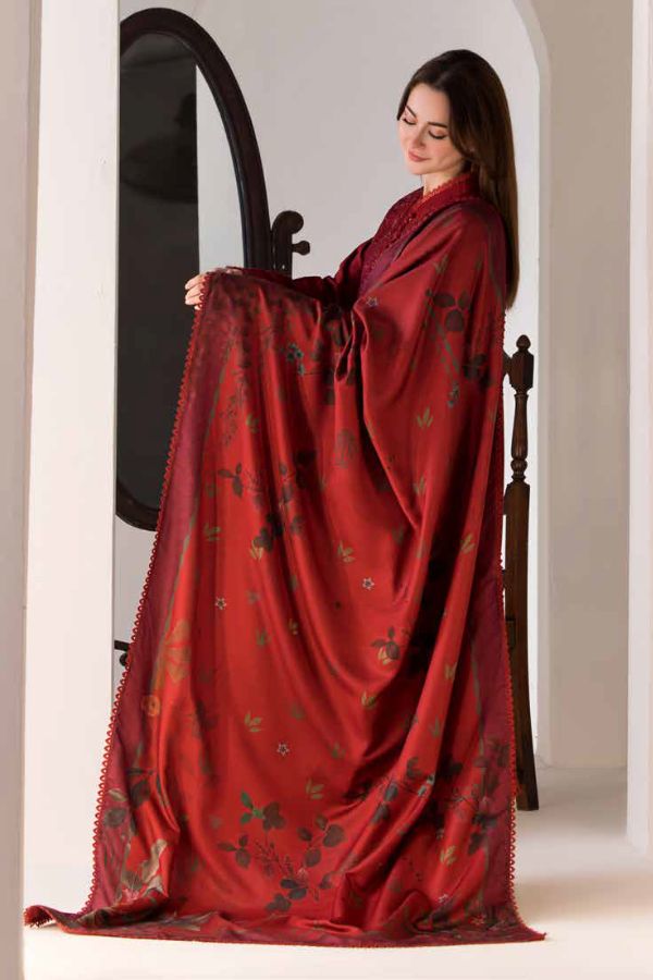 Sobia Nazir Winter Shawl`24 D#01-A